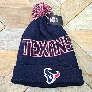 NFL Team Apparel Houston Texans Kint Beanie Hat.